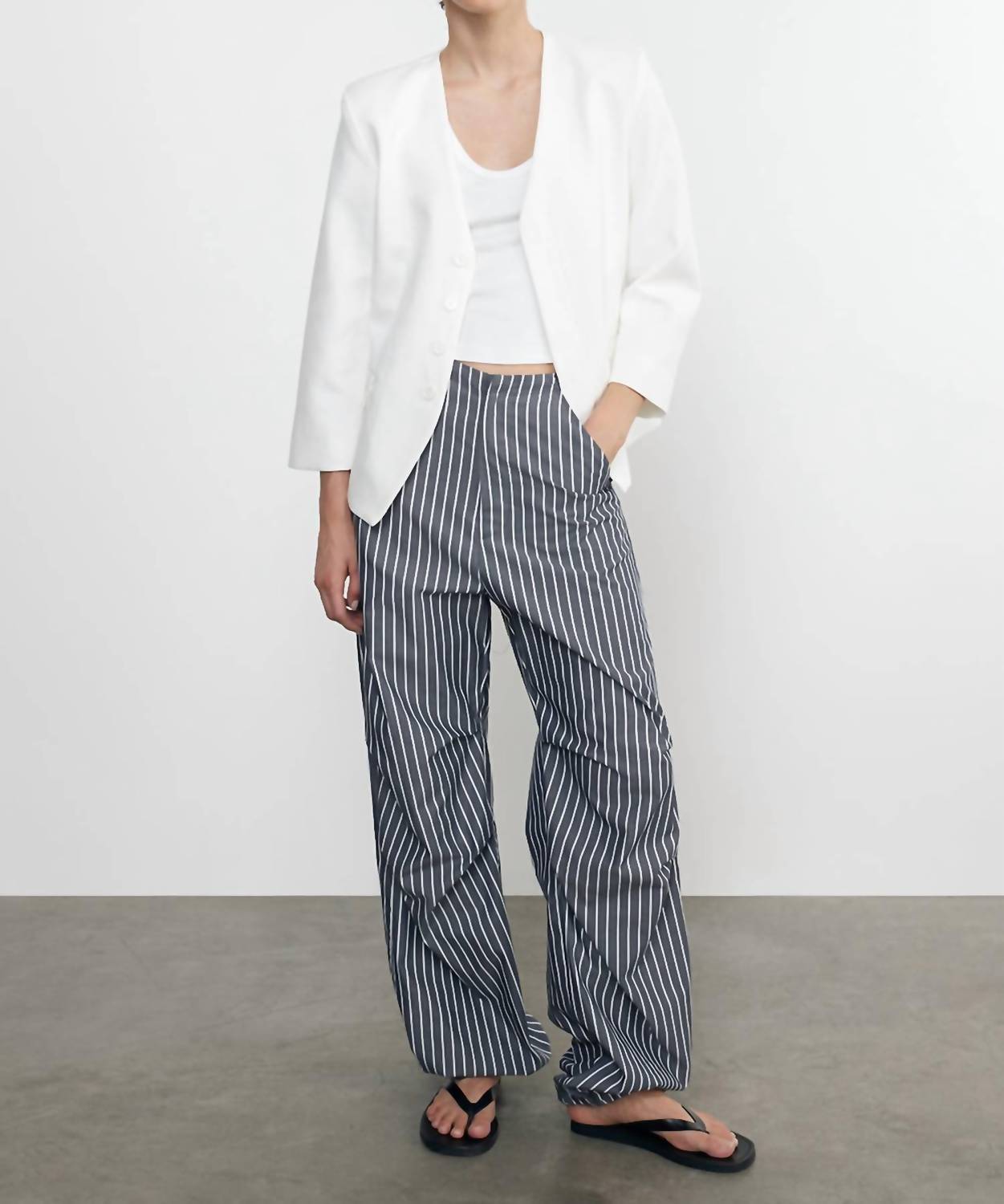 Enza Costa - Supima Baby Rib Cropped Fitted U Tank