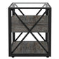 Set of 2 Modern End Tables with Drawer - Nightstand