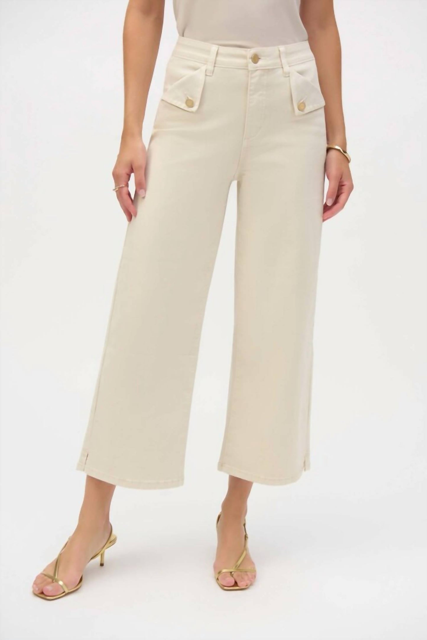 Joseph Ribkoff - Mid Rise Wide Leg Trouser