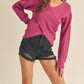 &Merci - Sage Ribbed Crossover Sweater