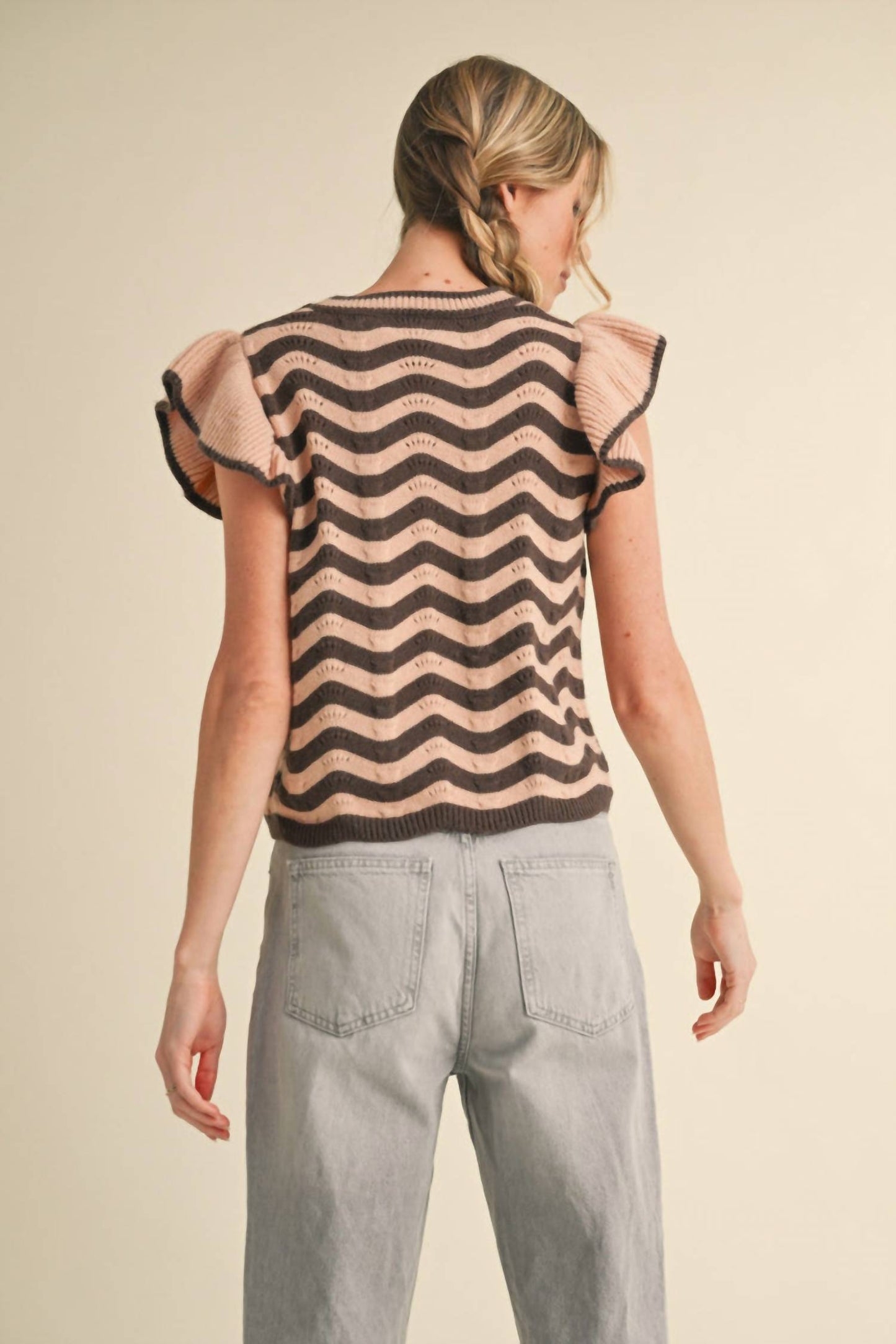 &amp;Merci - Suéter listrado ondulado