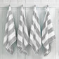Cotton Velour Cabana Stripe Beach Towel - Novia Collection