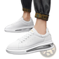 Air Cushion Sports Sneakers with Pu Leather Upper