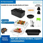8 Quart Dual Basket Air Fryer Grill Rack and Accessory Set