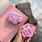 3d Hi Bye Speech Bubble Silicone Airpods 2 Case