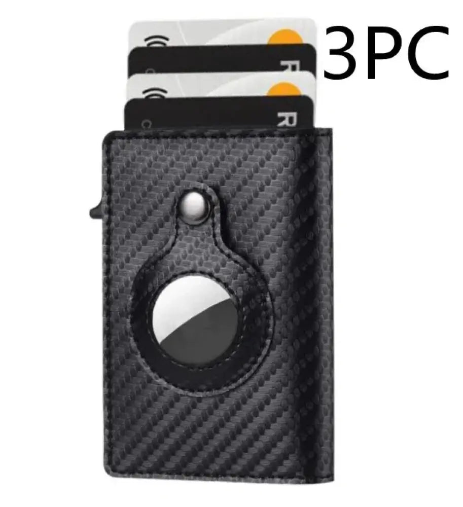 Rfid Slim Airtag Leather Wallet and Anti Theft Card Holder