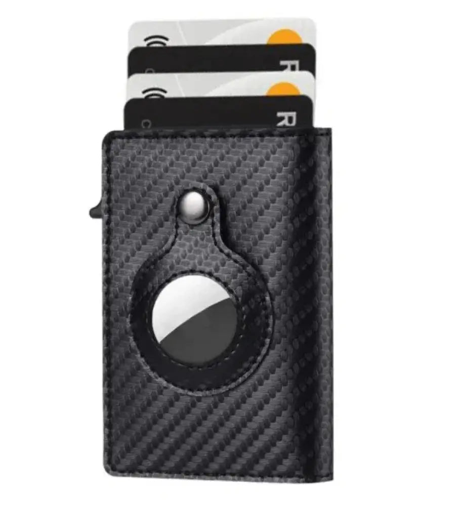 Rfid Slim Airtag Leather Wallet and Anti Theft Card Holder