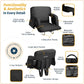 Alpcour Premium Reclining Stadium Seat with Armrests