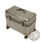 Aluminum Luggage Ribbed Rolling Travel Suitcase 20-24