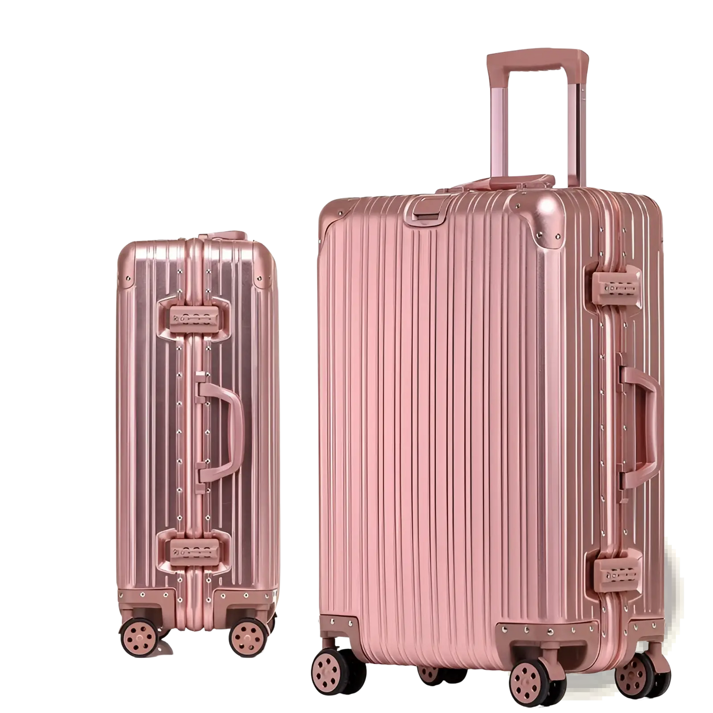 Aluminum Magnesium Luggage Hardshell Spinner Suitcase