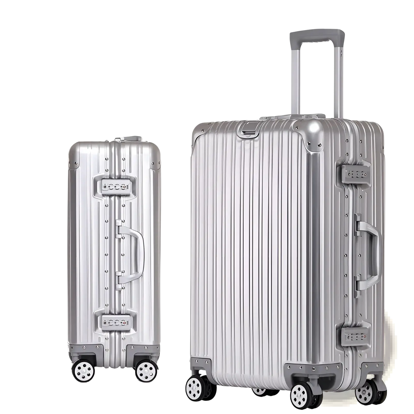 Aluminum Magnesium Luggage Hardshell Spinner Suitcase