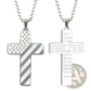 American Flag Bible Verse Cross Pendant Necklace