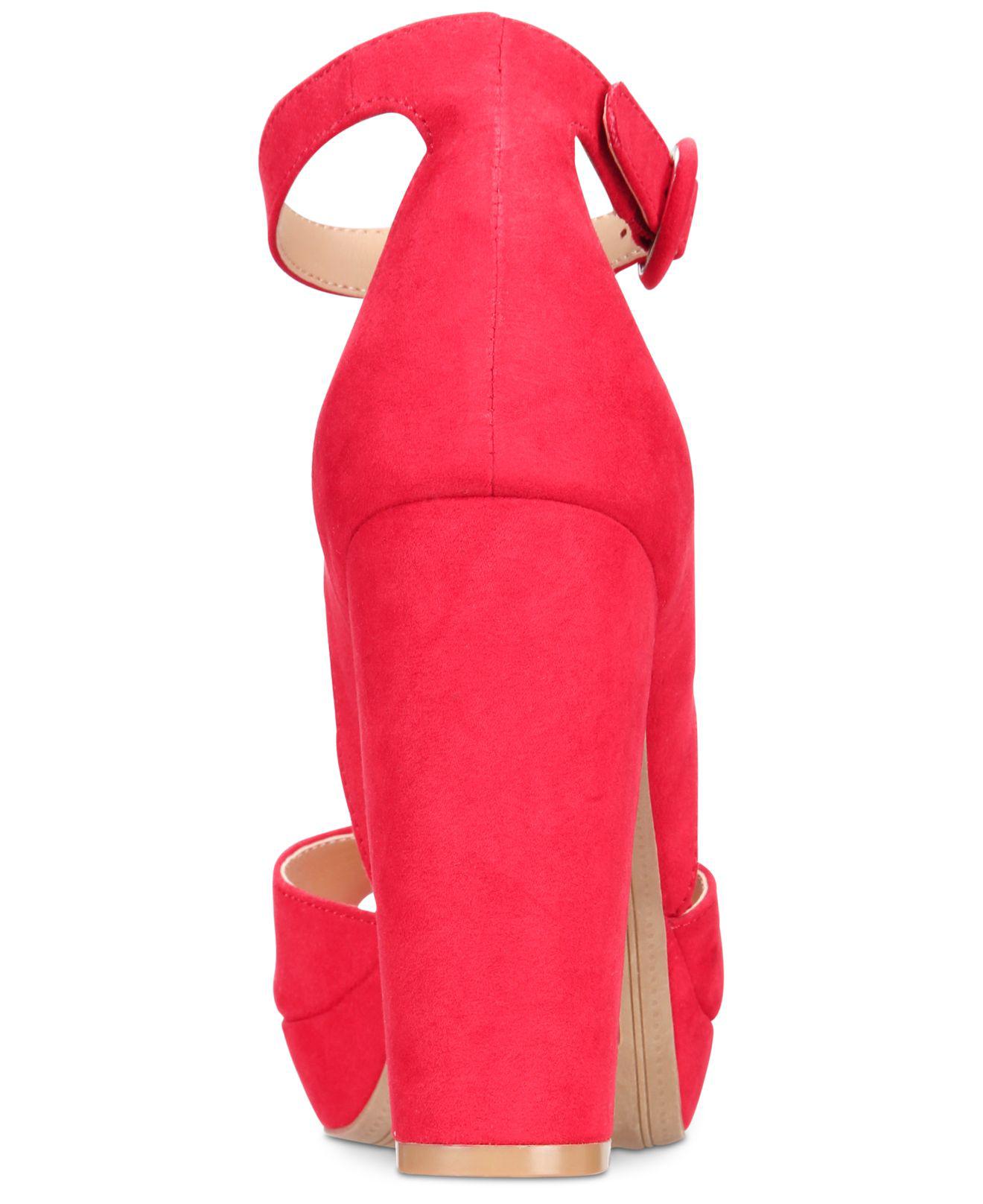 Sandálias femininas American Rag Reeta com salto bloco e plataforma, tamanho M