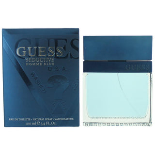 Guess Seductive Homme Blue Eau De Toilette Spray for Men 3.4 Oz