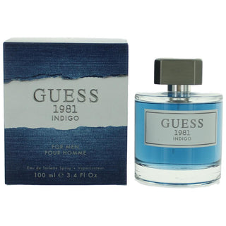 Guess 1981 Indigo Eau De Toilette Spray for Men 3.4 Oz