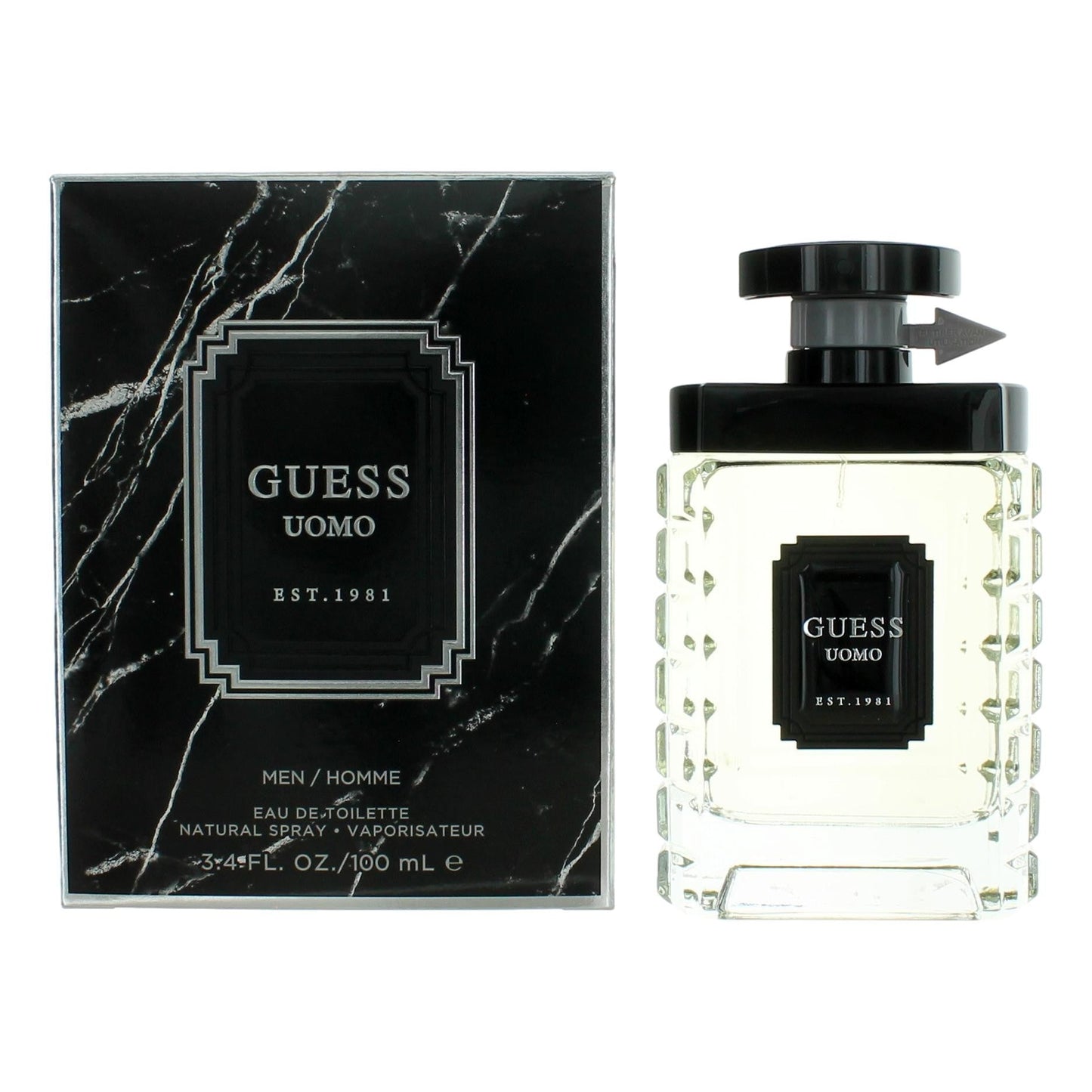 Guess Uomo Eau De Toilette Spray for Men 3.4 Oz