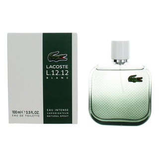 Lacoste L.12.12 Blanc Intense Eau De Toilette Spray for Men 3.4 Oz
