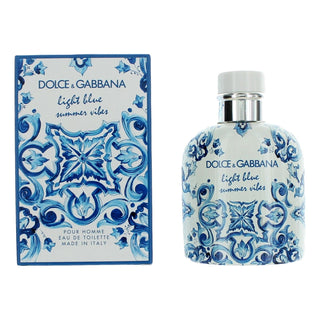 Dolce & Gabbana Light Blue Summer Vibes Eau De Toilette Spray for Men 4.2 Oz