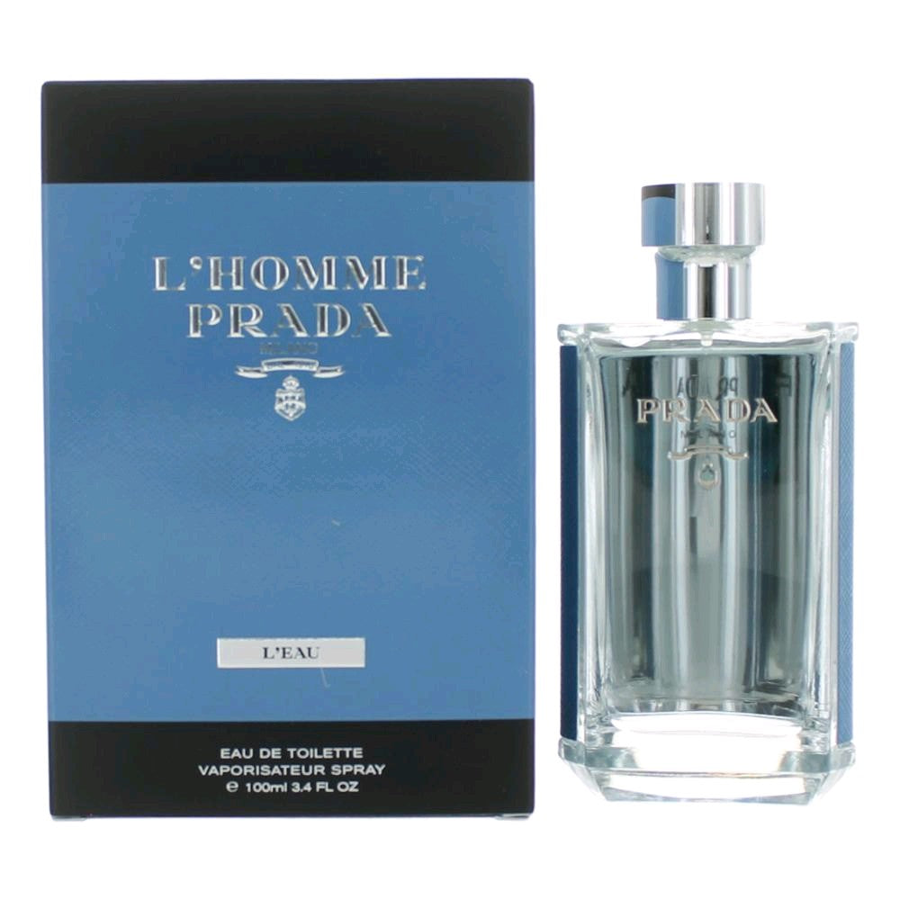 Prada L'Homme Prada L'eau Eau De Toilette Spray for Men 3.4 Oz