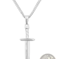 Angel Wing and Compass Pendant Rope Chain Necklaces