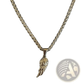 Angel Wing and Compass Pendant Rope Chain Necklaces