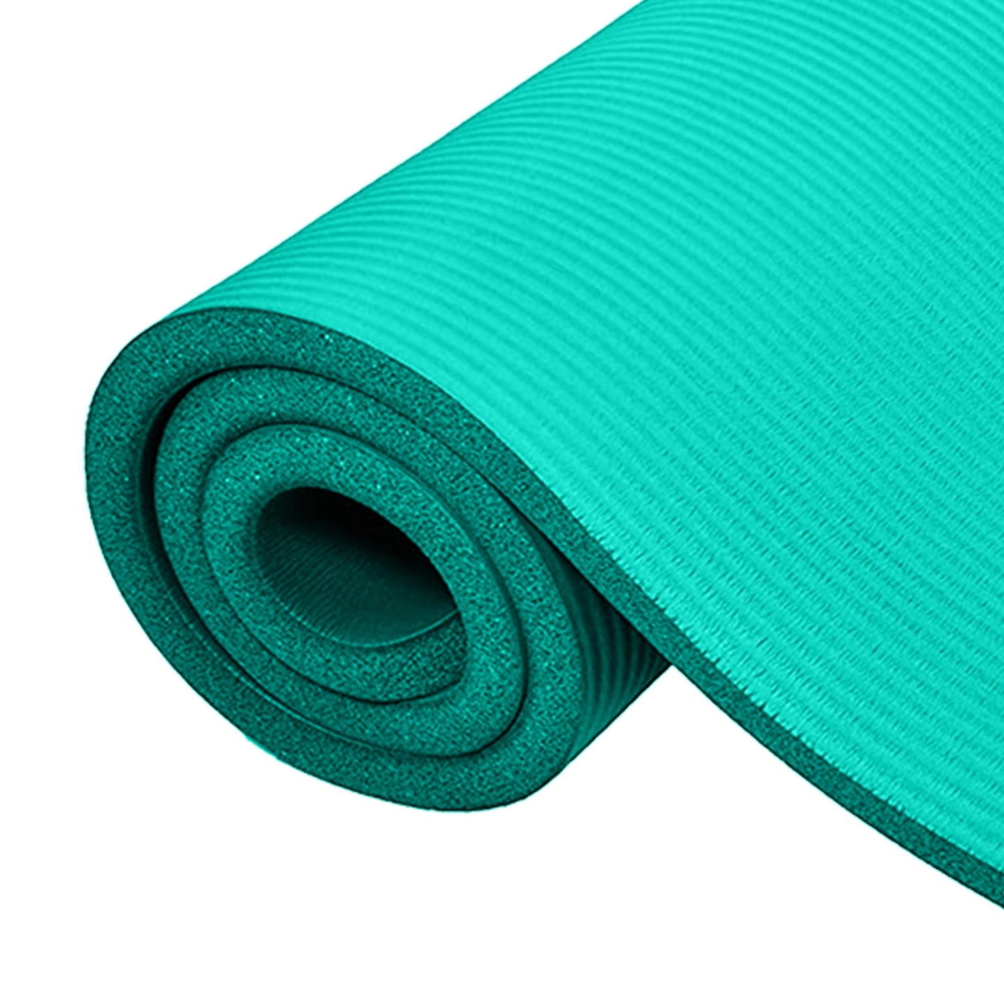 Tapete de exercícios BalanceFrom Fitness GoCloud extra grosso de 1" com alça de transporte, verde