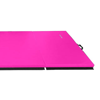Tapete de ginástica dobrável multifuncional BalanceFrom 4' x 6' x 2", rosa