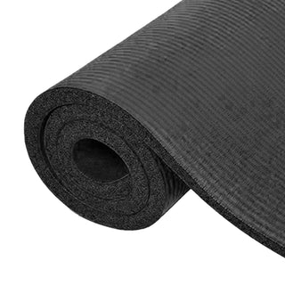 Tapete de ioga anti-rasgo BalanceFrom Fitness GoYoga 71 x 24 pol. com alça, preto
