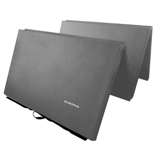 Tapete de ginástica dobrável multiuso BalanceFrom Fitness GoGym 4' x 10' x 2", cinza