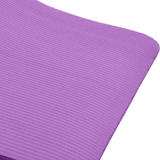 Tapete de ioga BalanceFrom Fitness GoCloud de 2,5 cm de espessura com alça de transporte, roxo