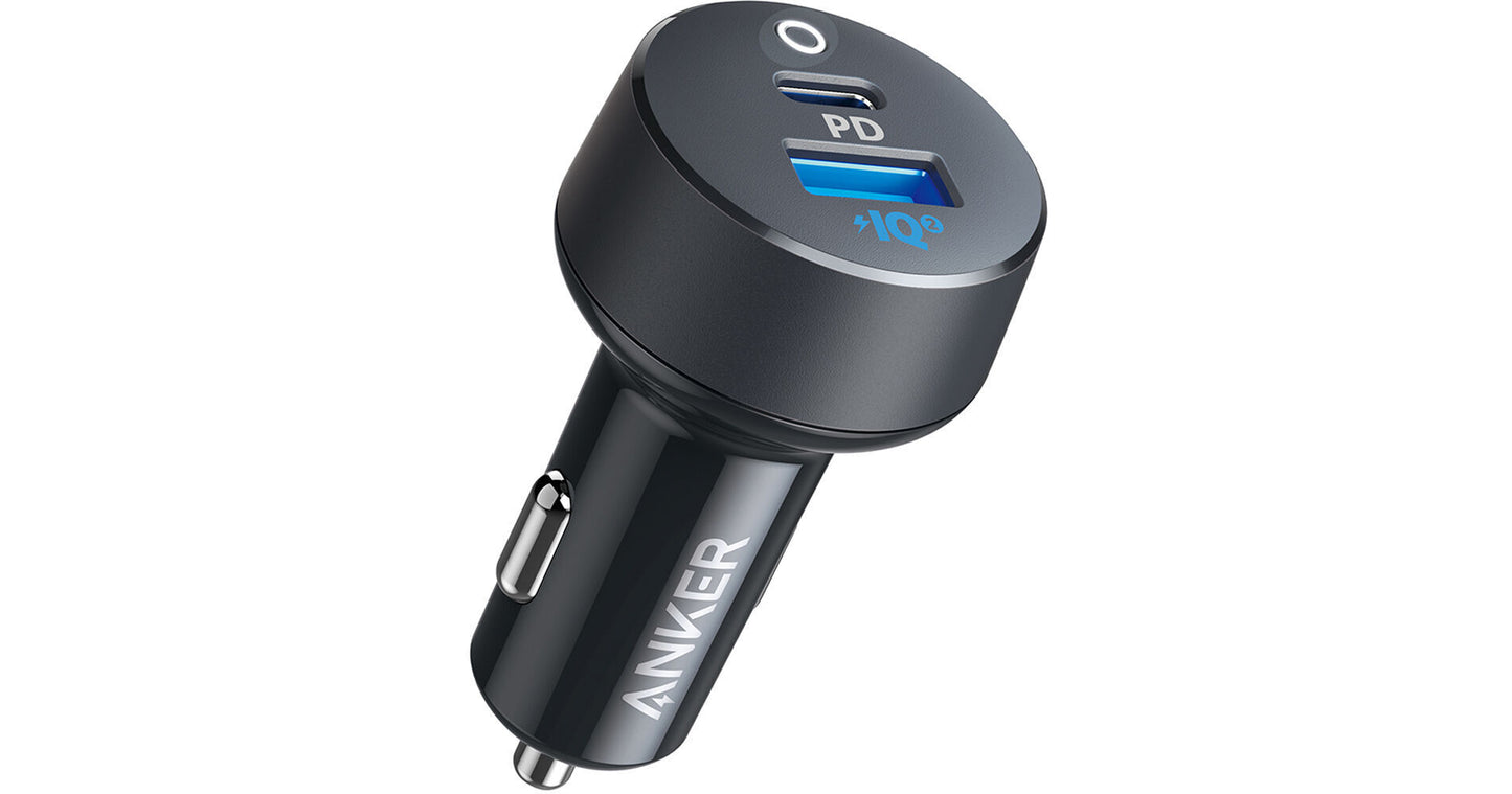 Carregador de carro ANKER PowerDrive 20 W com 2 portas USB-C/USB-A