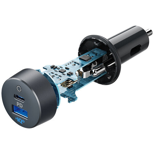 Carregador de carro ANKER PowerDrive 20 W com 2 portas USB-C/USB-A