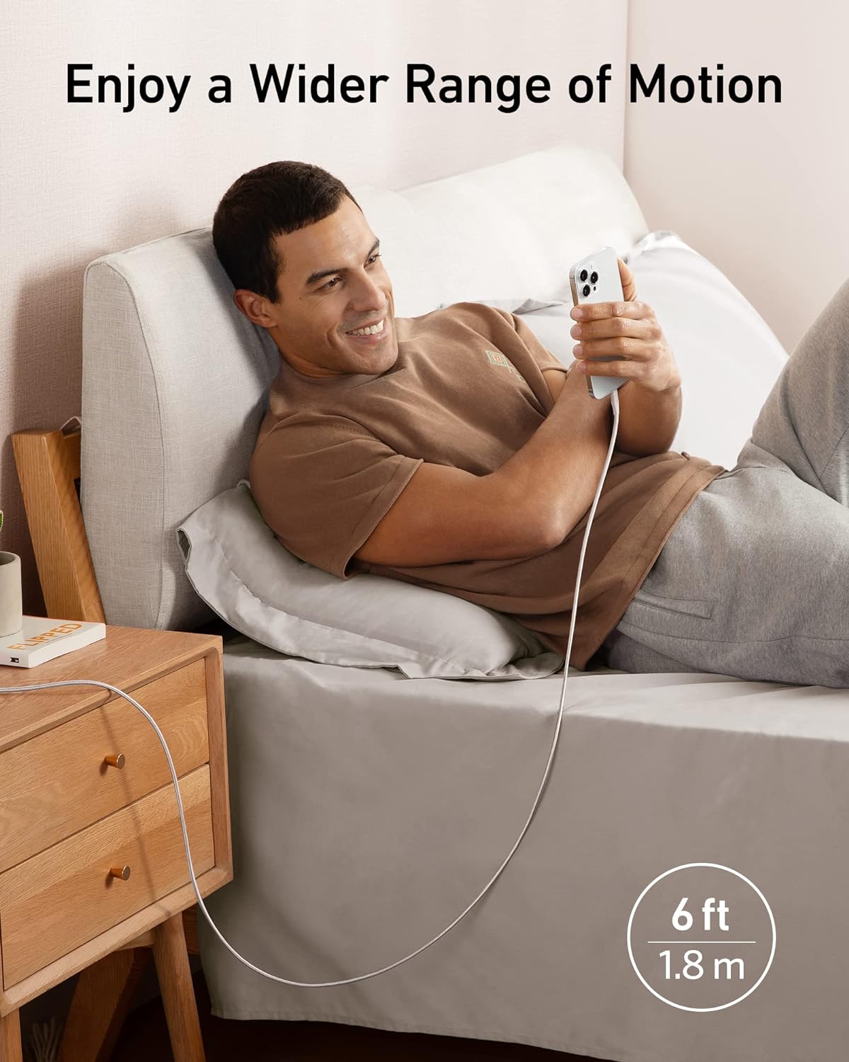 Anker - Cabo Powerline+ II USB-A para Lightning de 1,8 m - Prata