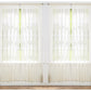 Pacote com 4 unidades da J&amp;V TEXTILES: Painéis de cortina transparentes sólidos