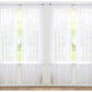 Pacote com 4 unidades da J&amp;V TEXTILES: Painéis de cortina transparentes sólidos