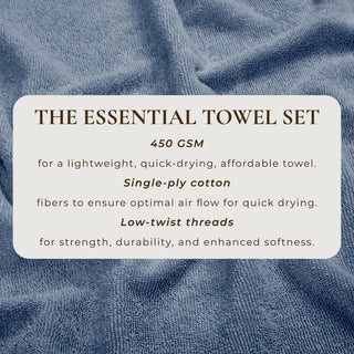 Cotton Terry Bath Towel Set - Cooper Collection