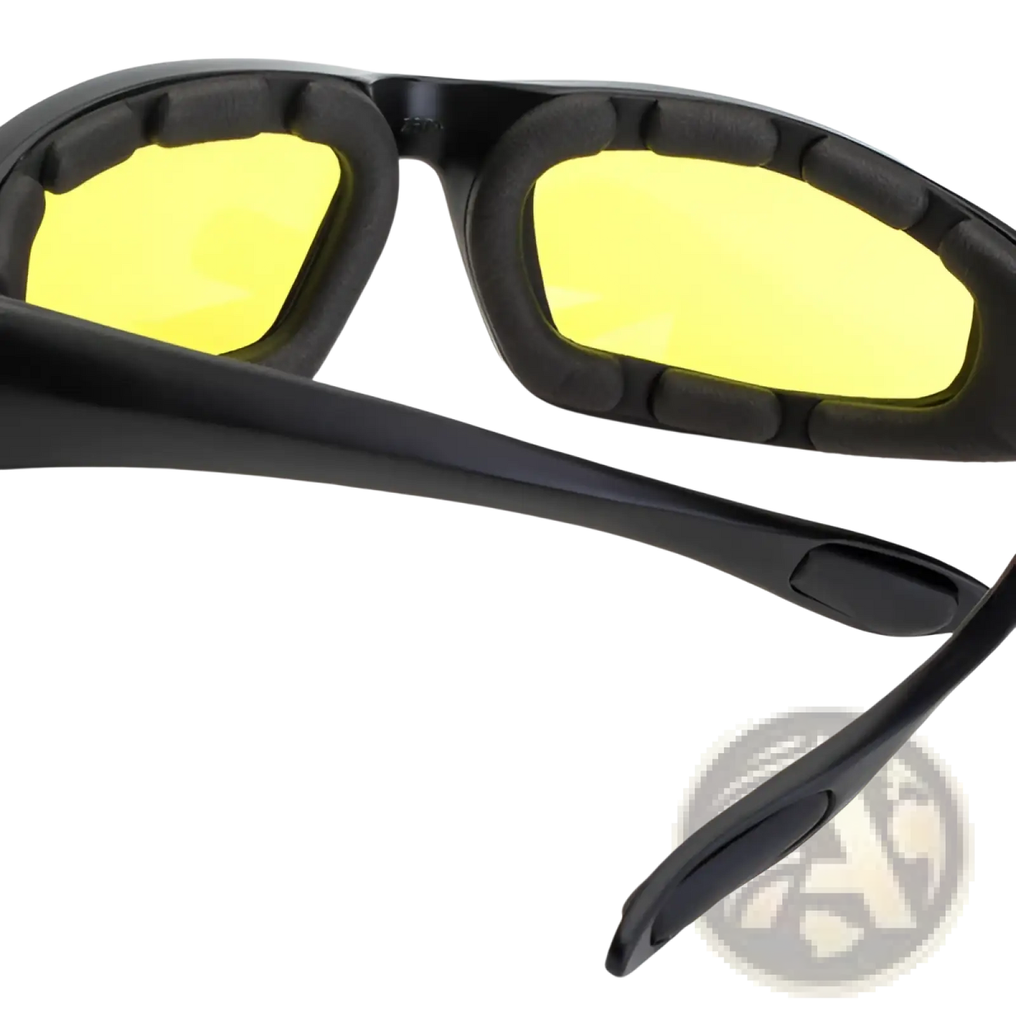 Anti-glare Yellow Lens Padded Motorcycle Riding Glasses 3 Pack