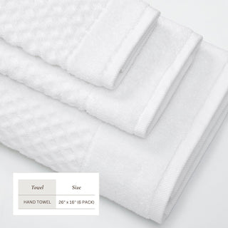 Cotton Diamond Waffle Weave Bath Towel Set - Grayson Collection
