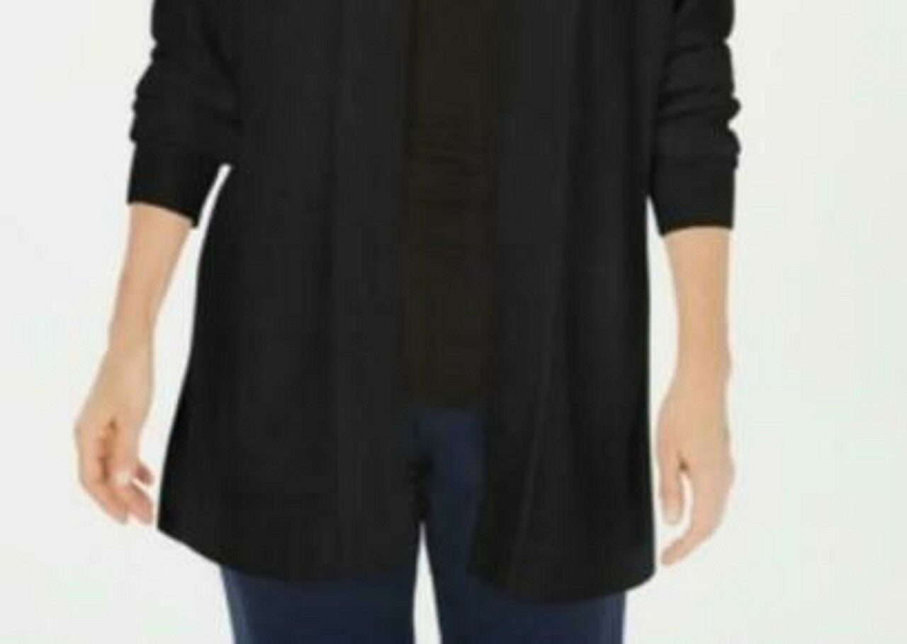 Karen Scott Cardigan Feminino Aberto na Frente Preto Tamanho Pequeno