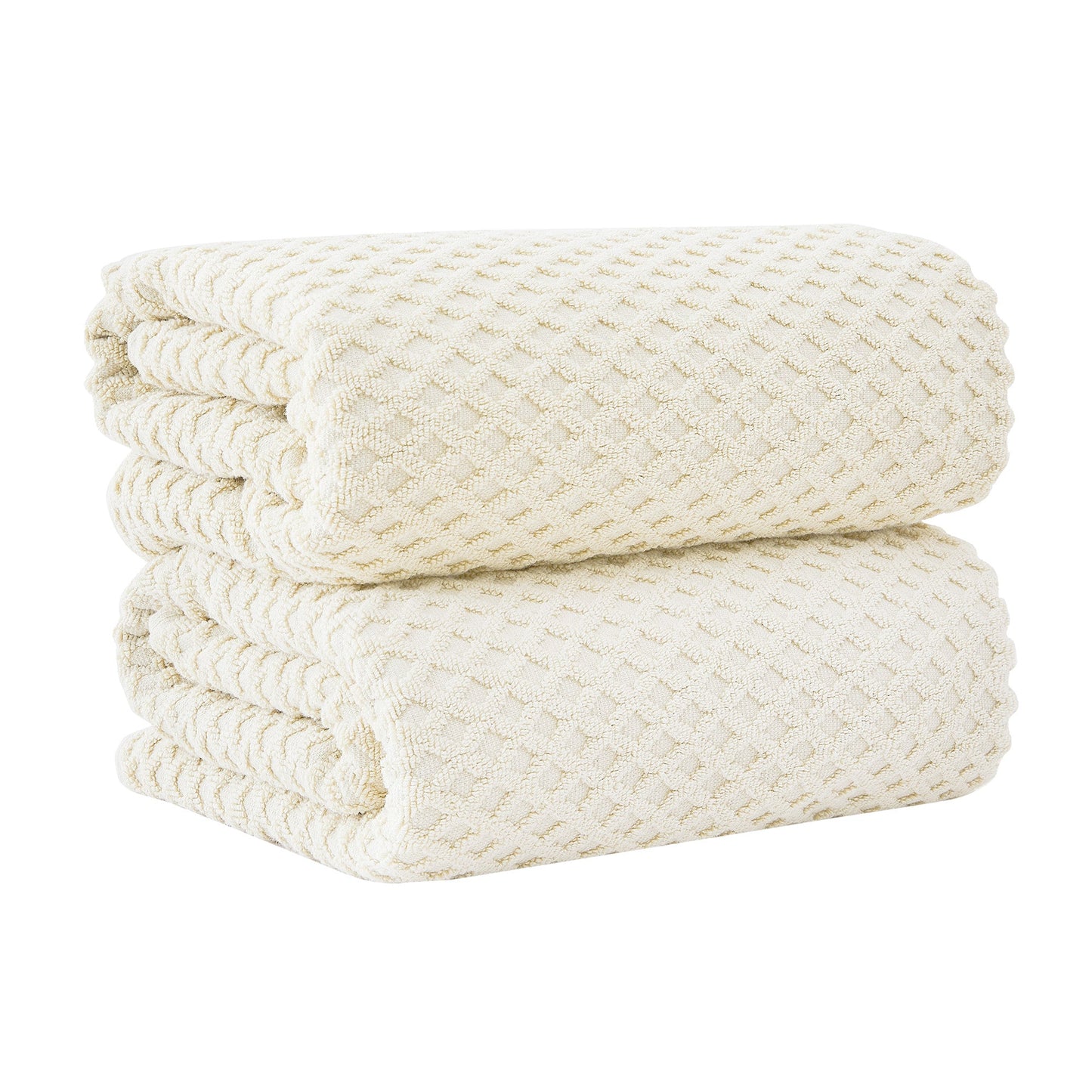 Cotton Diamond Waffle Weave Bath Towel Set - Grayson Collection