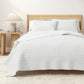 100% Cotton Honeycomb Waffle Garment Washed Quilt Set - Genevieve Collection