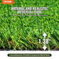 Realistic 4x6 Ft Artificial Grass Turf Rug with Drainage