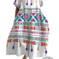 Artistic Printed Loose Linen Maxi Dress
