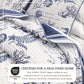 Coastal Printed Cotton Quilt Set - Calypso Collection