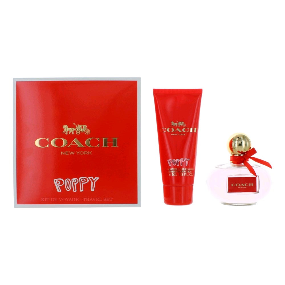 Coach Poppy Women Gift Set, Includes: 3.4 Oz EDP and Lotion
