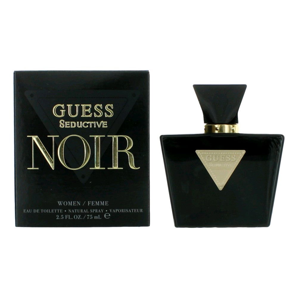 Guess Seductive Noir Eau De Toilette Spray for Women 2.5 Oz