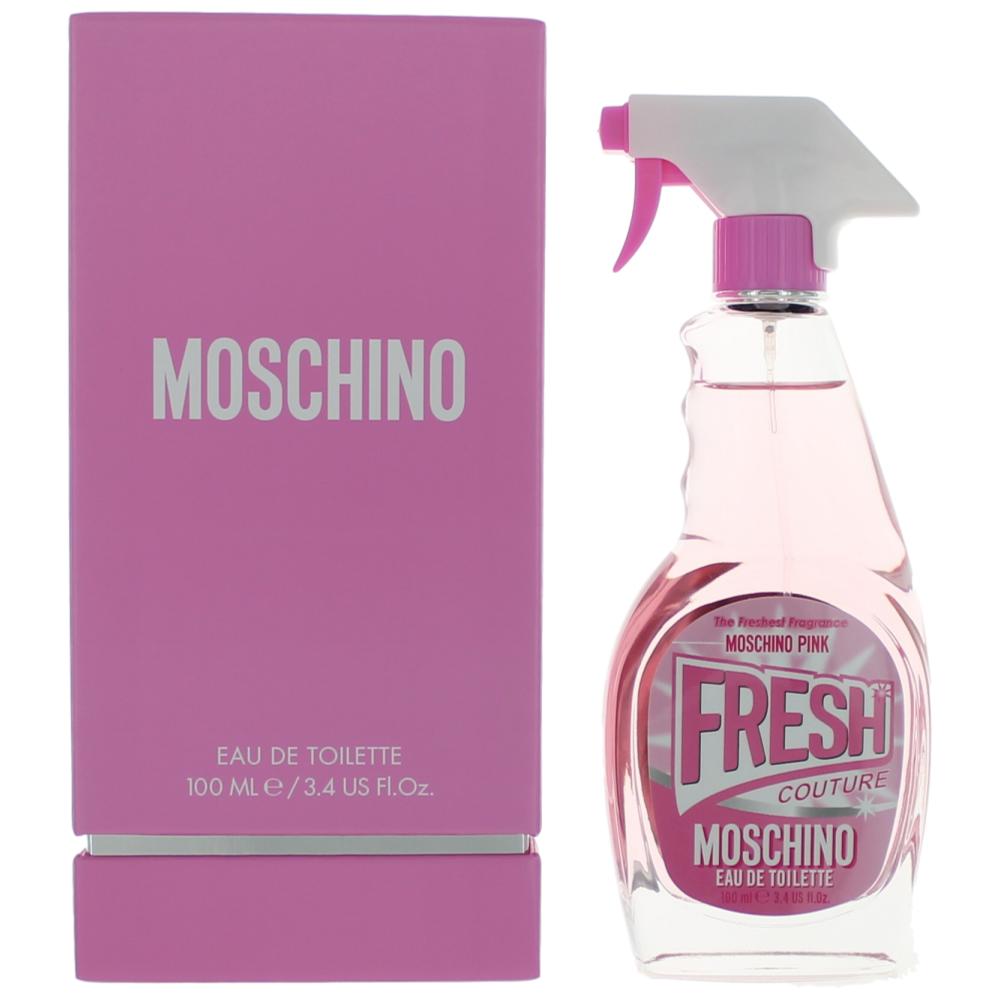 Moschino Pink Fresh Couture Eau De Toilette Spray for Women 3.4 Oz
