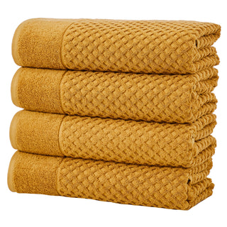 Cotton Diamond Waffle Weave Bath Towel Set - Grayson Collection