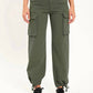 Daze - Cadet Cargo High Rise Cinch Hem Pants