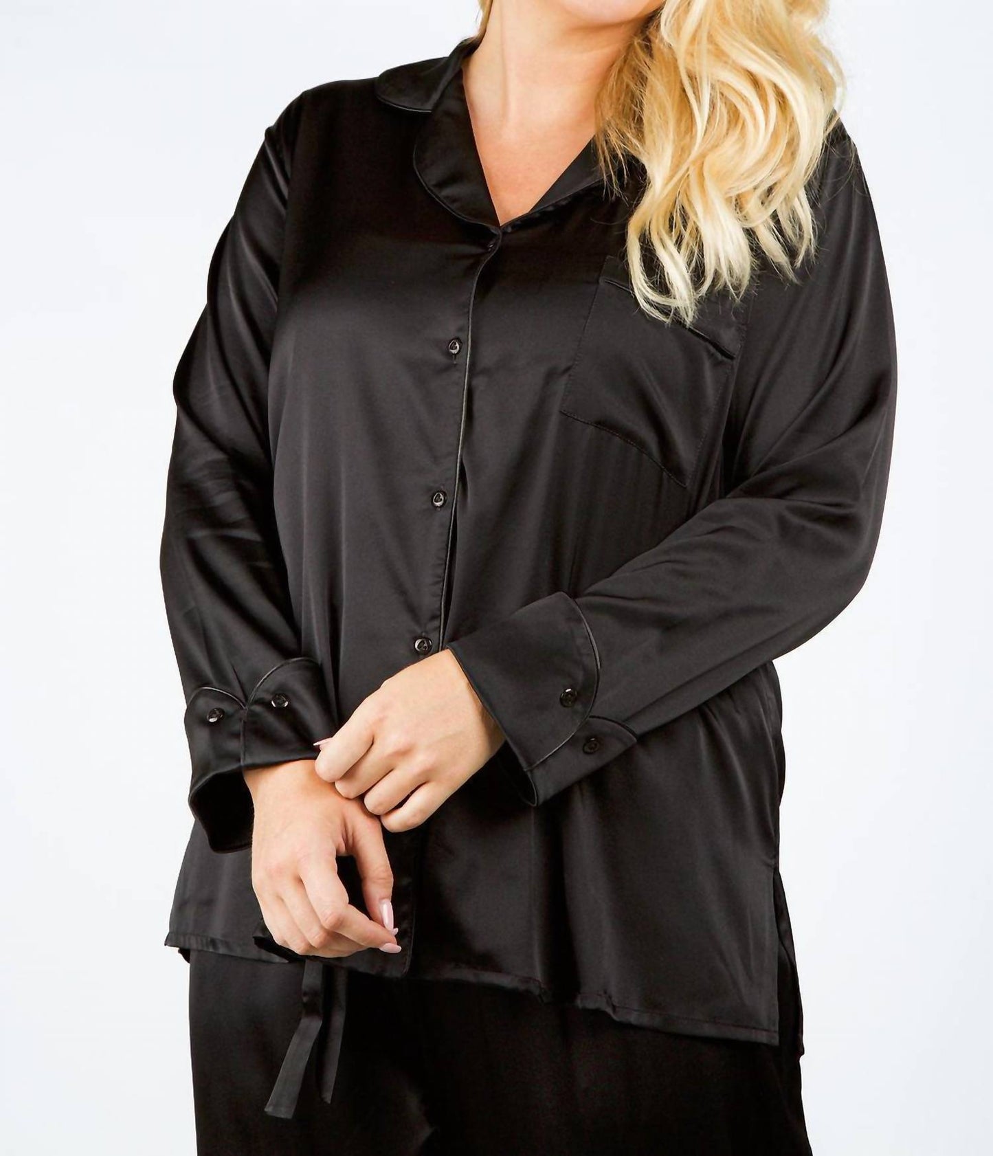 Isayes - Silk Pajama Set - Plus